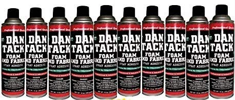 10 Dan Tack 2012 foam & fabric spray glue adhesive Can 12Oz
