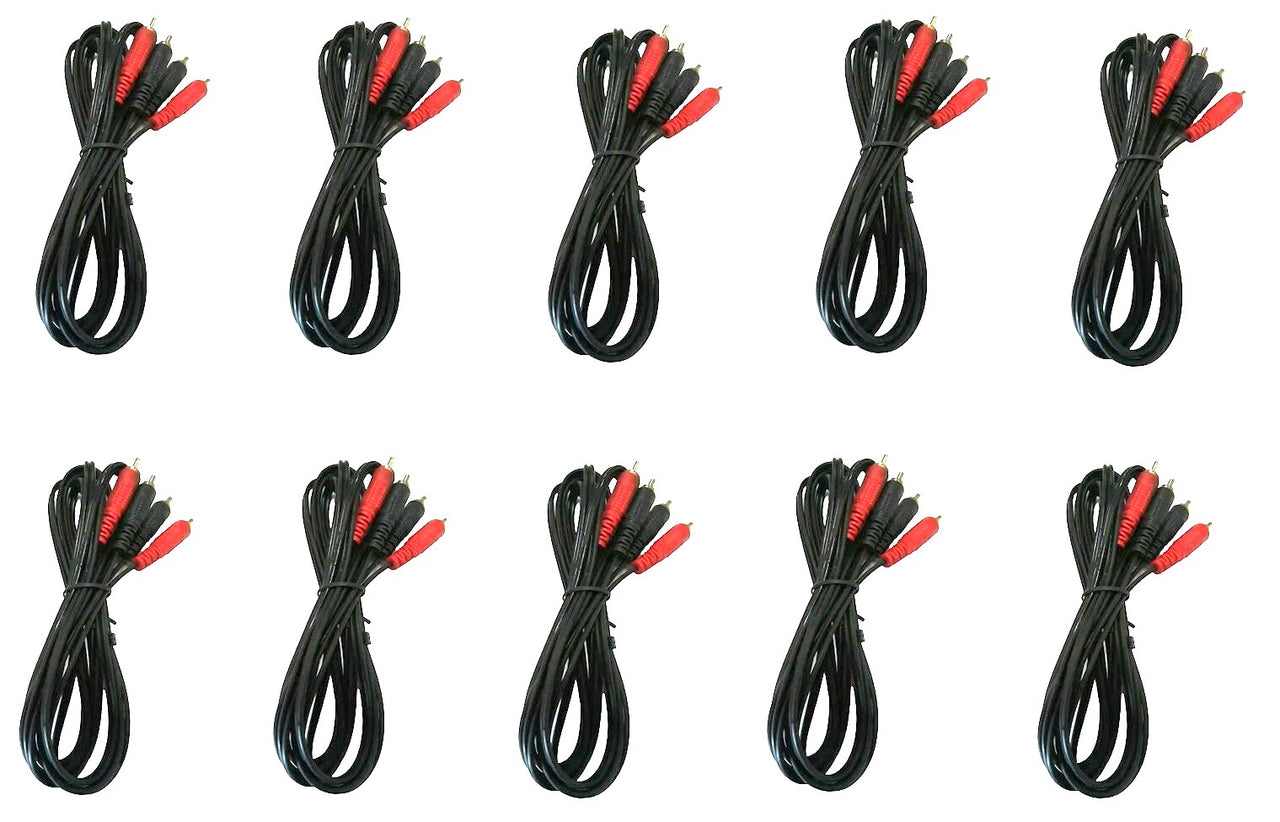 10 Absolute 25' RCA Interconnect Cable Wire Marine Car Amplifier Stereo Home Audio