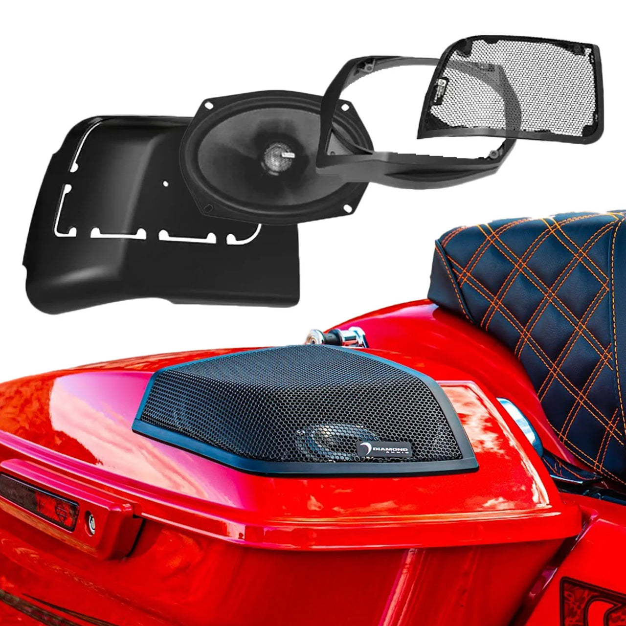 Diamond Audio MSMS694LK 14+ Harley Davidson Cut in Lid Kit with MS69CX - MSMS694LK