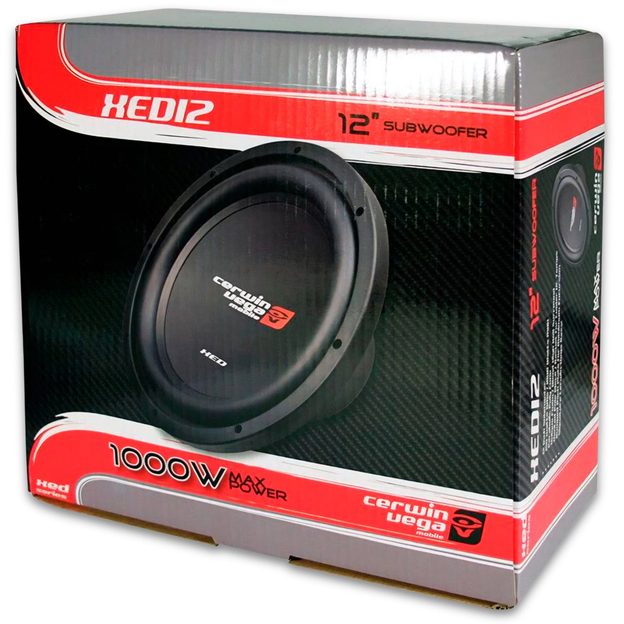 Cerwin Vega XED12V2 1000W 12" SVC 2-OHM Car Audio Subwoofer Woofer