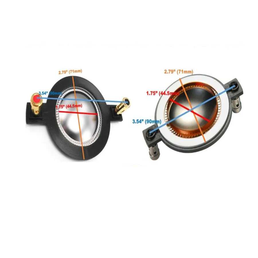 2 Mackie SRM450 Diaphragm 1.75" Tweeter Horn Driver
