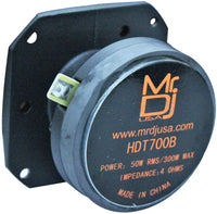 Thumbnail for Mr. Dj HDT700B 3.5-in Titanium Bullet Tweeter w/ 10 Ounce Ferrite Magnet (Black)