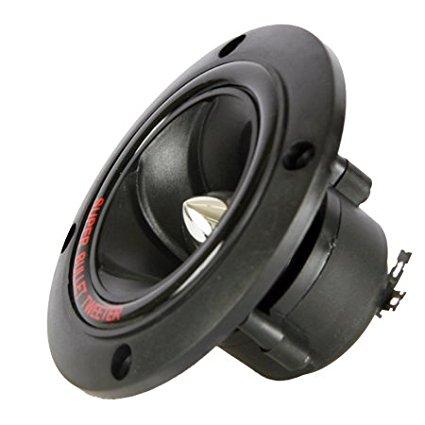 2 MR DJ3.1" Super Round Piezo Bullet Compressor Tweeter TWR400 400 Watts Black