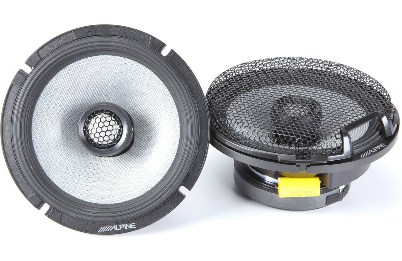 2 Pair Alpine R2-S65 R-Series 6 1/2-inch Coaxial 2-Way Speakers