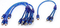Thumbnail for 10 Absolute ABC-1F2M BLUE Y-Adapter ABC Series RCA Interconnect Audio Cables