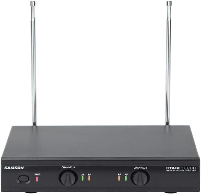 Samson SWS200HH-A Stage 200 Dual Vocal Wireless System (2) Q6 Dynamic Mics