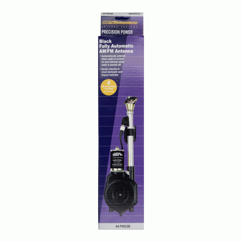 Metra 44-PW22B Black Replacement Power Antenna for Select GM, Nissan, and Ford Vehicles