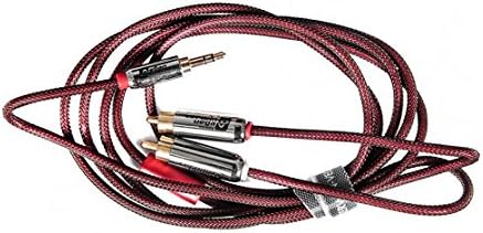 Cerwin-Vega CVM2RCA6 6' 2-Connector RCA Male to 3.5mm Male Audio Cable Black
