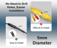 Thumbnail for CAM107 Backup Camera License Plate HD Night Vision Rear View 170° Angle Waterproof Compatible with Pioneer Car Radio DMH-100BT DMH-WT8600NEX DMH-160BT DMH1770NEX AVH-120BT AVH-210EX AVH-2550NEX AVH-X490BS