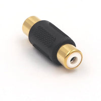 Thumbnail for Absolute FF100B-20 10 Pack Audio Video Gold RCA Female to Female Coupler Adapter