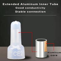 Thumbnail for American Terminal CC16G100 100 pcs 16-14 Gauge Close End Crimp Terminal Caps for Car Audio and Electronics