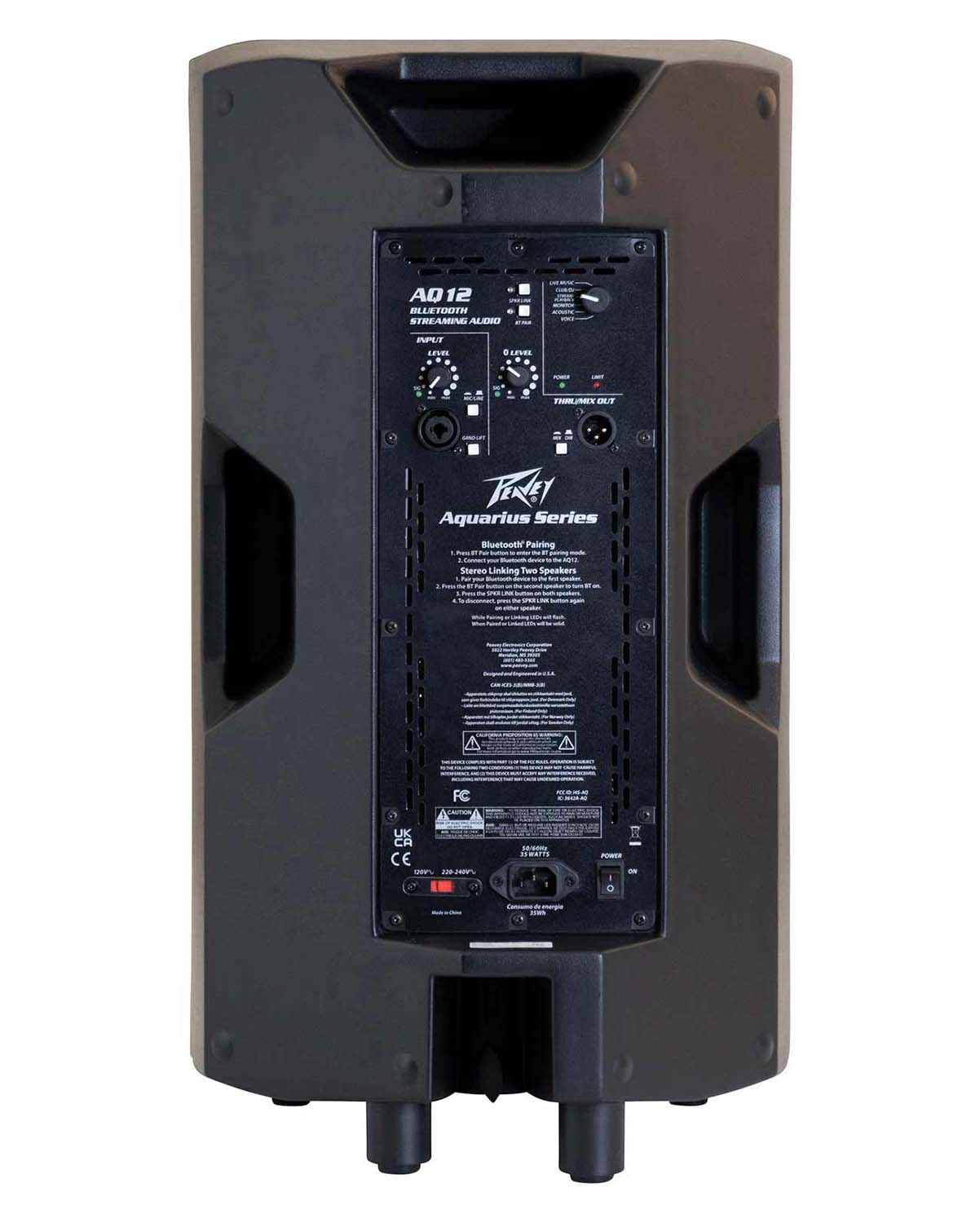 2 Peavey Aquarius AQ 12 12" 670W Powered Speaker