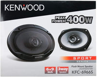 Thumbnail for 2 Kenwood KFC-6966S 800W Max (90W RMS) 6