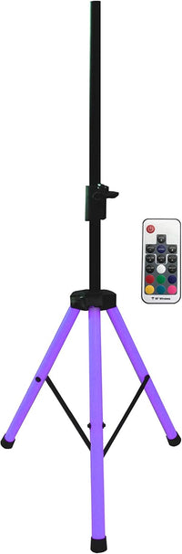 Thumbnail for 2 MR DJ Color Stand LED Speaker Stand Tripod With LED lighting and IR control