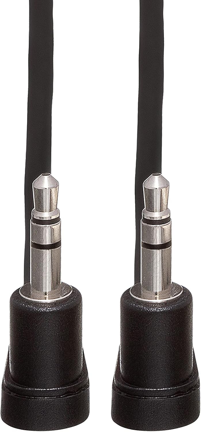 Hosa CMM-105RR Stereo Interconnect Cable Right angle 3.5mm TRS Male to Right angle 3.5mm TRS Male - 5 foot