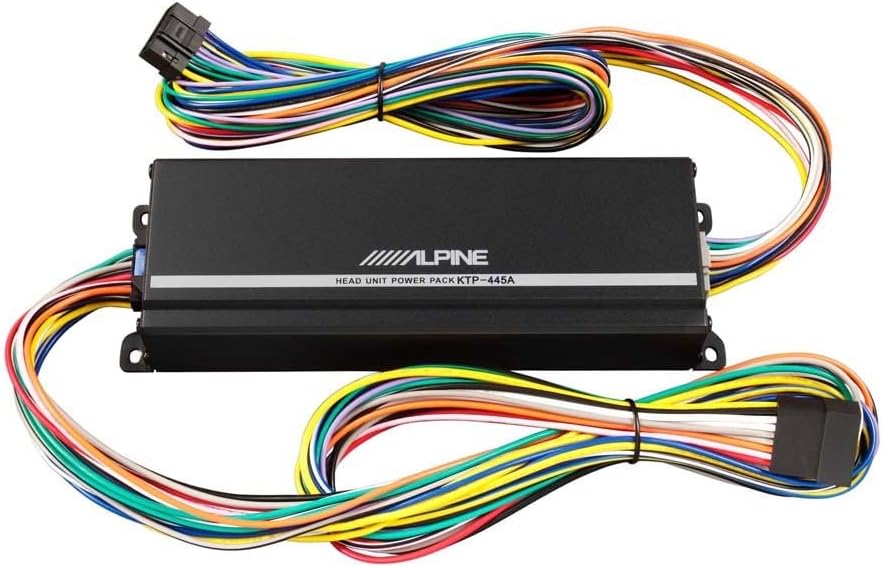 Alpine KTP-445A  Car Amplifier Plug and Play Head Unit Power Pack for Use w/ 2005-Up Alpine Head Units with a Black Power Harness