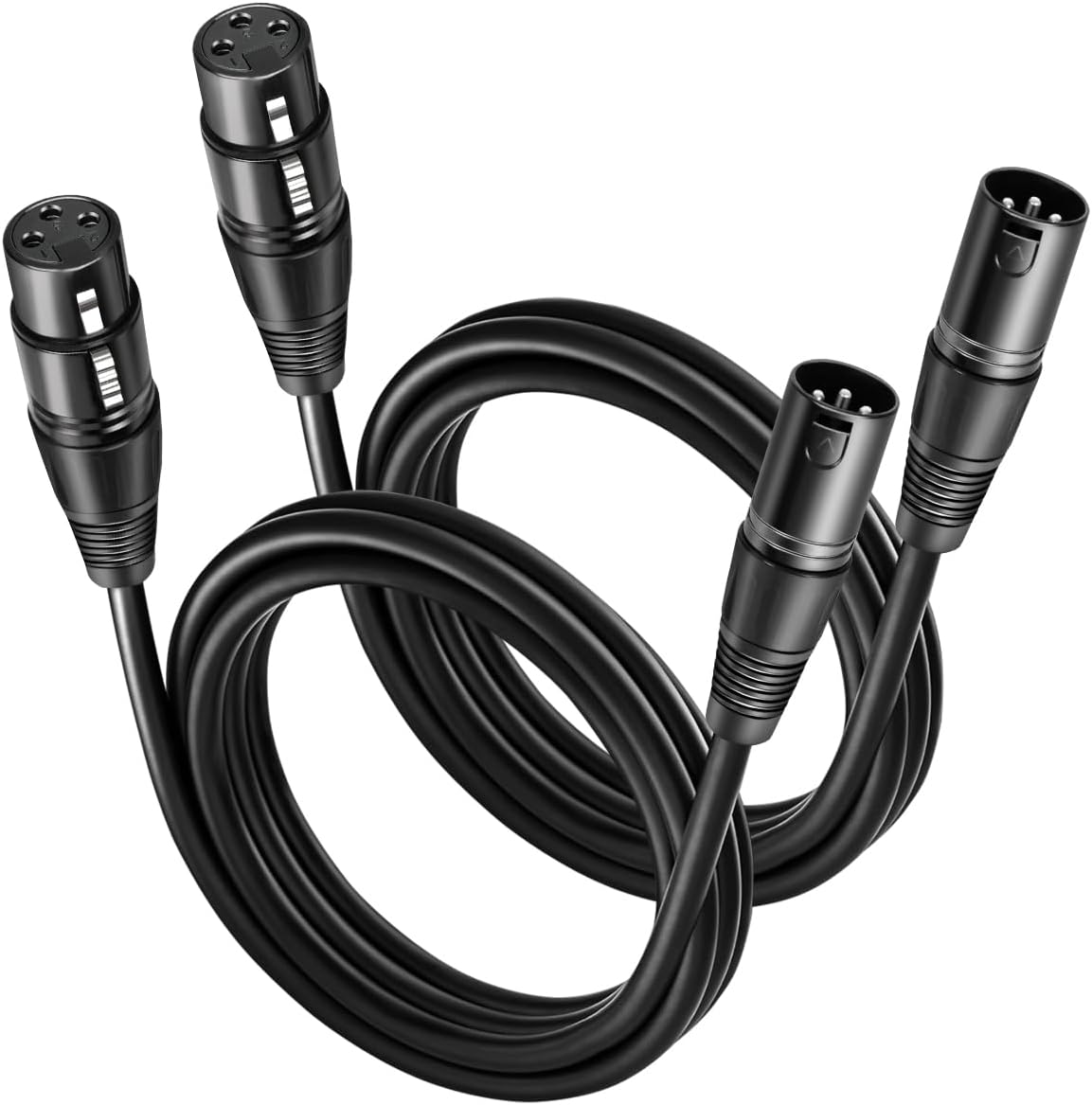 2 MR DJ CXMXF25 25' XLR Male to XLR Female Microphone Balanced Instrumental Dj XLR Interconnect Cable
