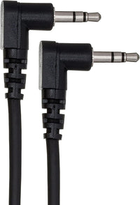 Thumbnail for Hosa CMM-105RR Stereo Interconnect Cable Right angle 3.5mm TRS Male to Right angle 3.5mm TRS Male - 5 foot