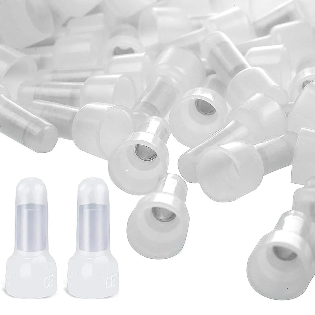 American Terminal CC16G100 100 pcs 16-14 Gauge Close End Crimp Terminal Caps for Car Audio and Electronics