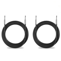 Thumbnail for 2 Pack PRO Audio 16 Gauge 1/4 to 1/4 mono PA DJ speaker cable wire 12 Feet