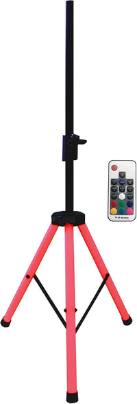 Thumbnail for 2 MR DJ SS700LED Universal Light Up Multi Color LED Speaker Stands with Remote