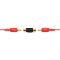 Thumbnail for Absolute FF100-20 20 Pack Audio Video Gold RCA Female to Female Coupler Adapter