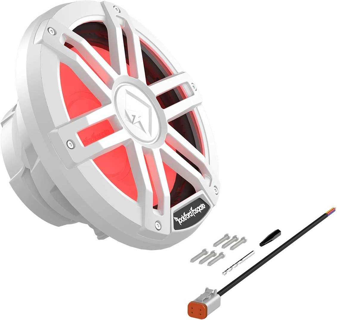 Rockford Fosgate M1D2-10 1200W 10" M1 Series Dual 2-ohm Marine Subwoofer with Color Optix LED