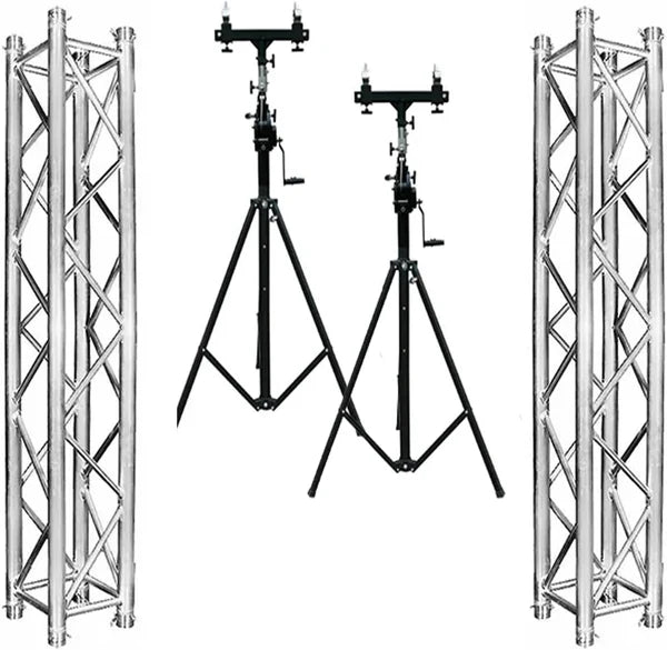 MR TRUSS DJ PRO Crank-up Portable 10' Lighting Stand with 12' Truss Package
