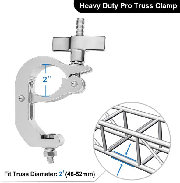 MR TRUSS TC5 Universal 2" Heavy Duty Pro Aluminum Stage Lighting Clamp Mounting