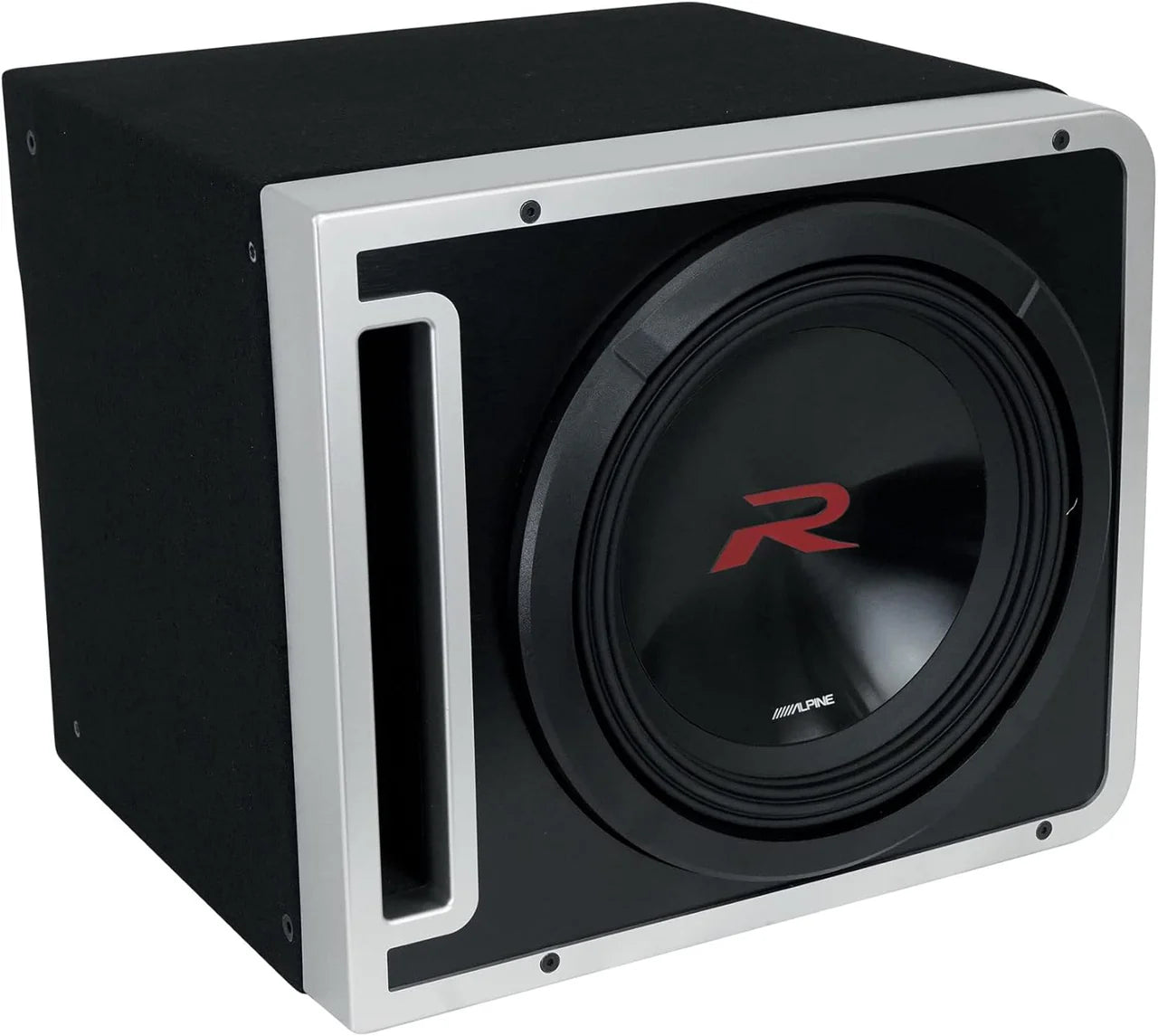 2 Alpine R2-SB10V Loaded 10" 750W R-W10D4 Subwoofers + Ported Sub Enclosure Box
