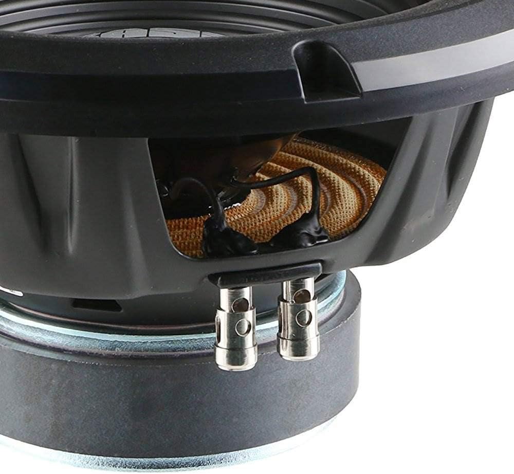 Alpine Bundle Compatible with Universal Vehicles W10S4 Single 10" Loaded Sub Box Enclosure with S2-A60M 1200W Amplifier