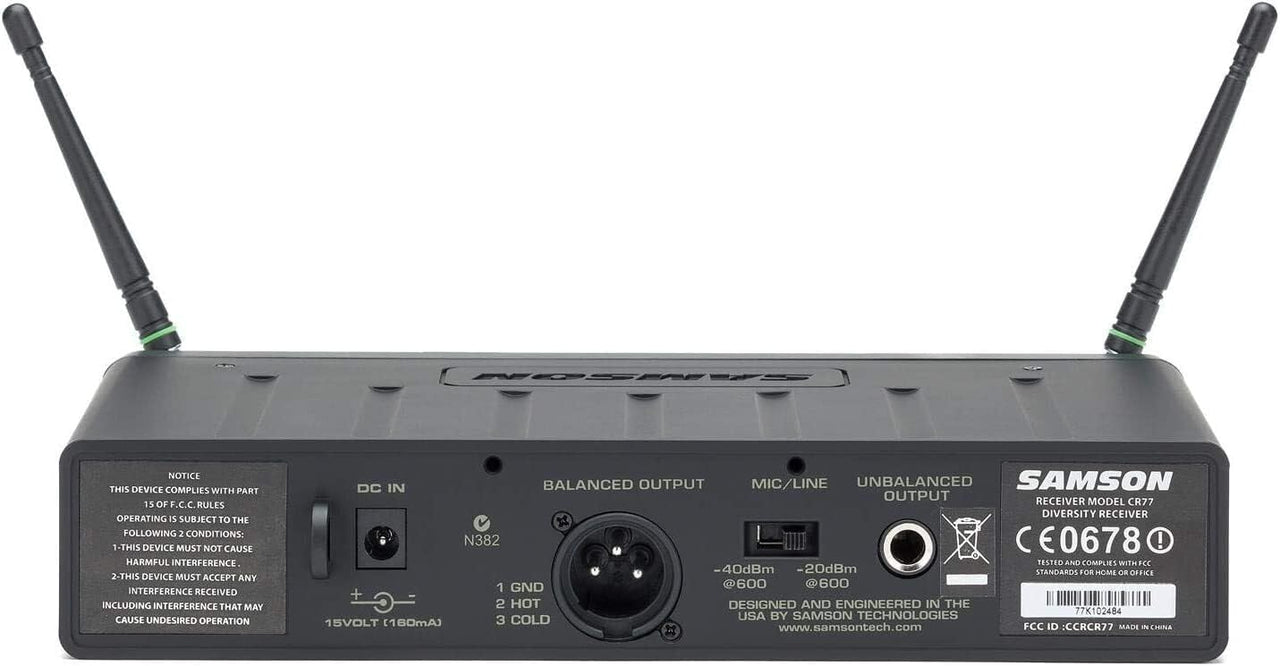 Samson SW7A7SQE-K5 AH7 Fitness Headset Wireless System