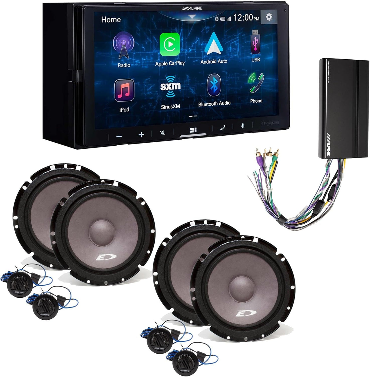 alpine-ilx-w670-multimedia-receiver-speaker-and-amp-package