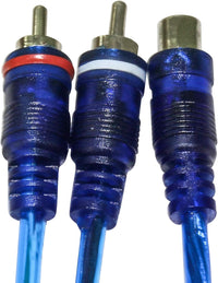Thumbnail for 10 Absolute ABC-1F2M BLUE Y-Adapter ABC Series RCA Interconnect Audio Cables