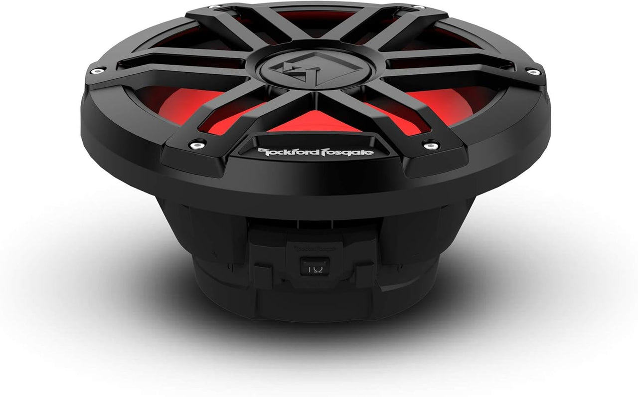 Rockford Fosgate M1D2-10B 1200W 10" M1 Series Dual 2-ohm Marine Subwoofer with Color Optix LED
