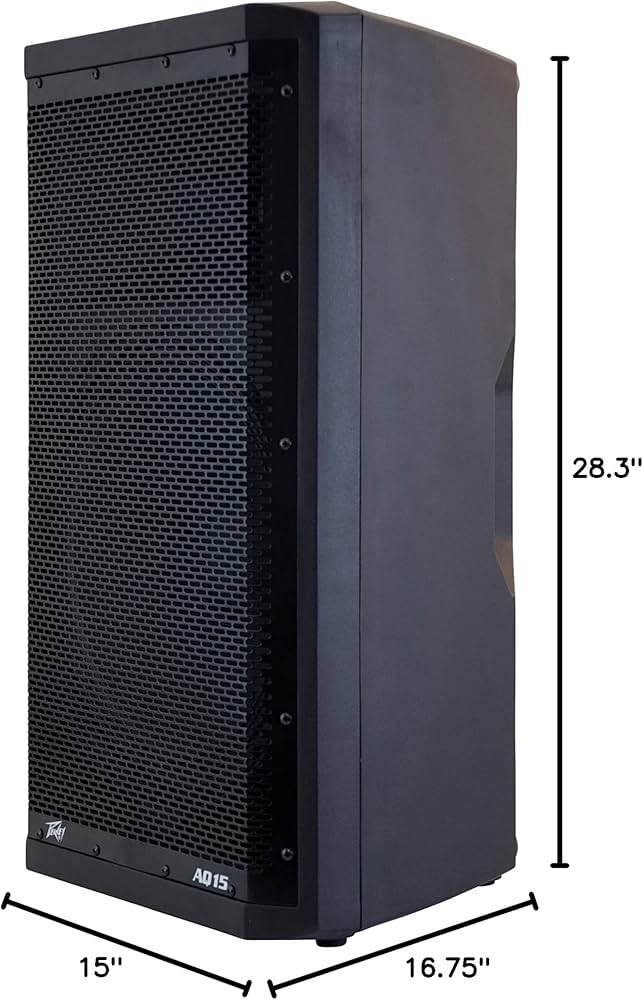 2 Peavey Aquarius AQ 15 670W 15" Powered Speaker