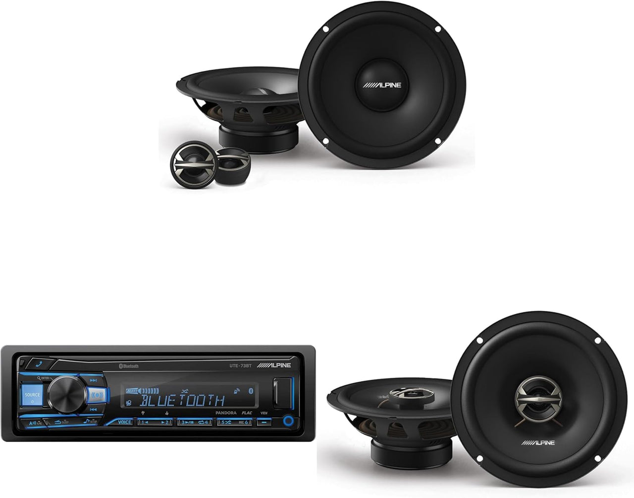 alpine-ute-73bt-media-receiver-and-el-e65-g-speakers
