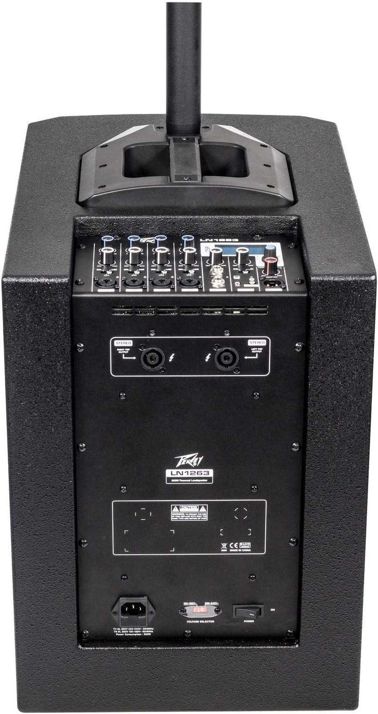 Peavey LN1263 12 Inch Portable 1200W Column Array Loudspeaker with 12 Inch Subwoofer 03618750