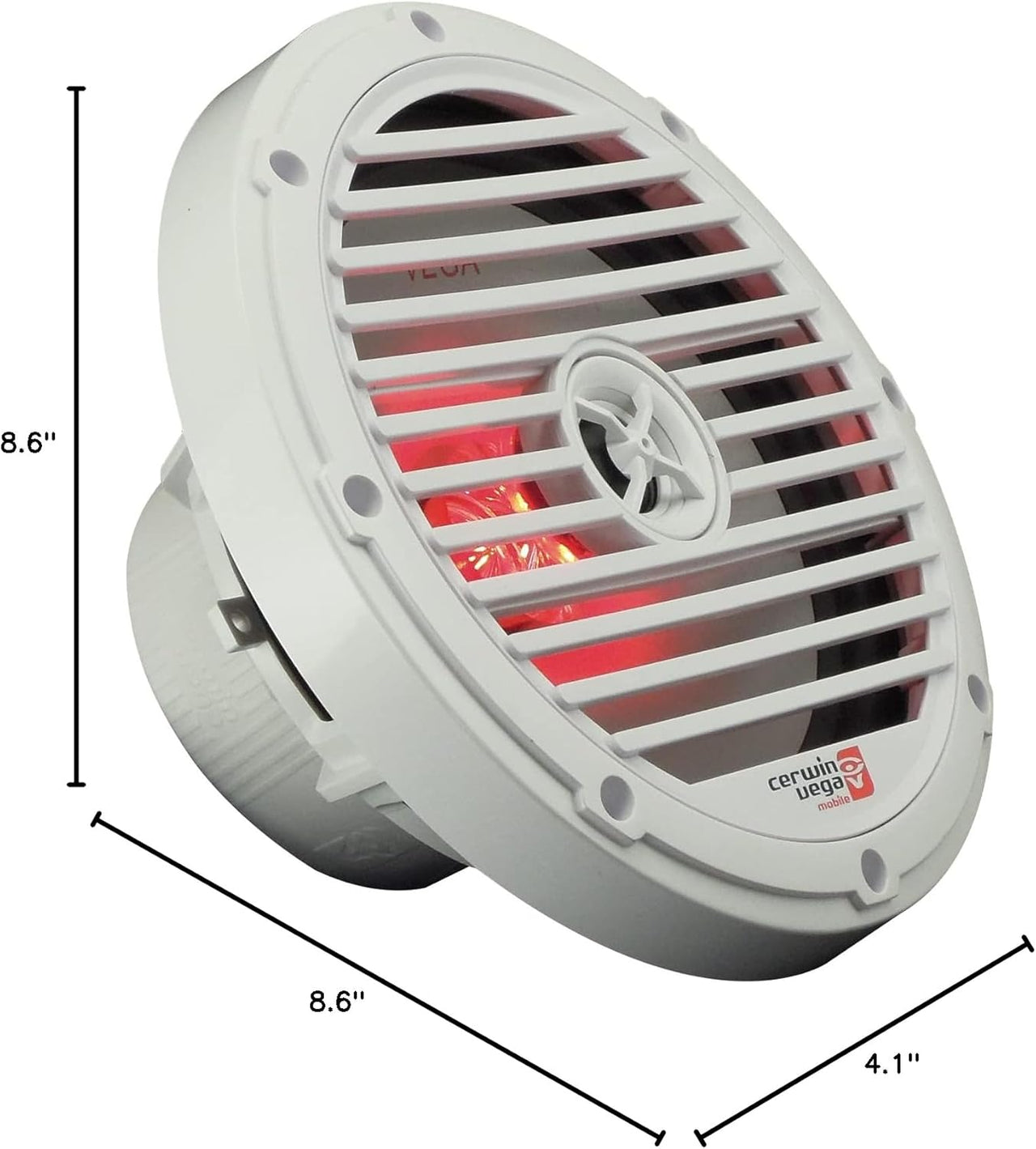 Cerwin Vega VM8 8" 75W RMS 2-Way Marine Coaxial Speakers