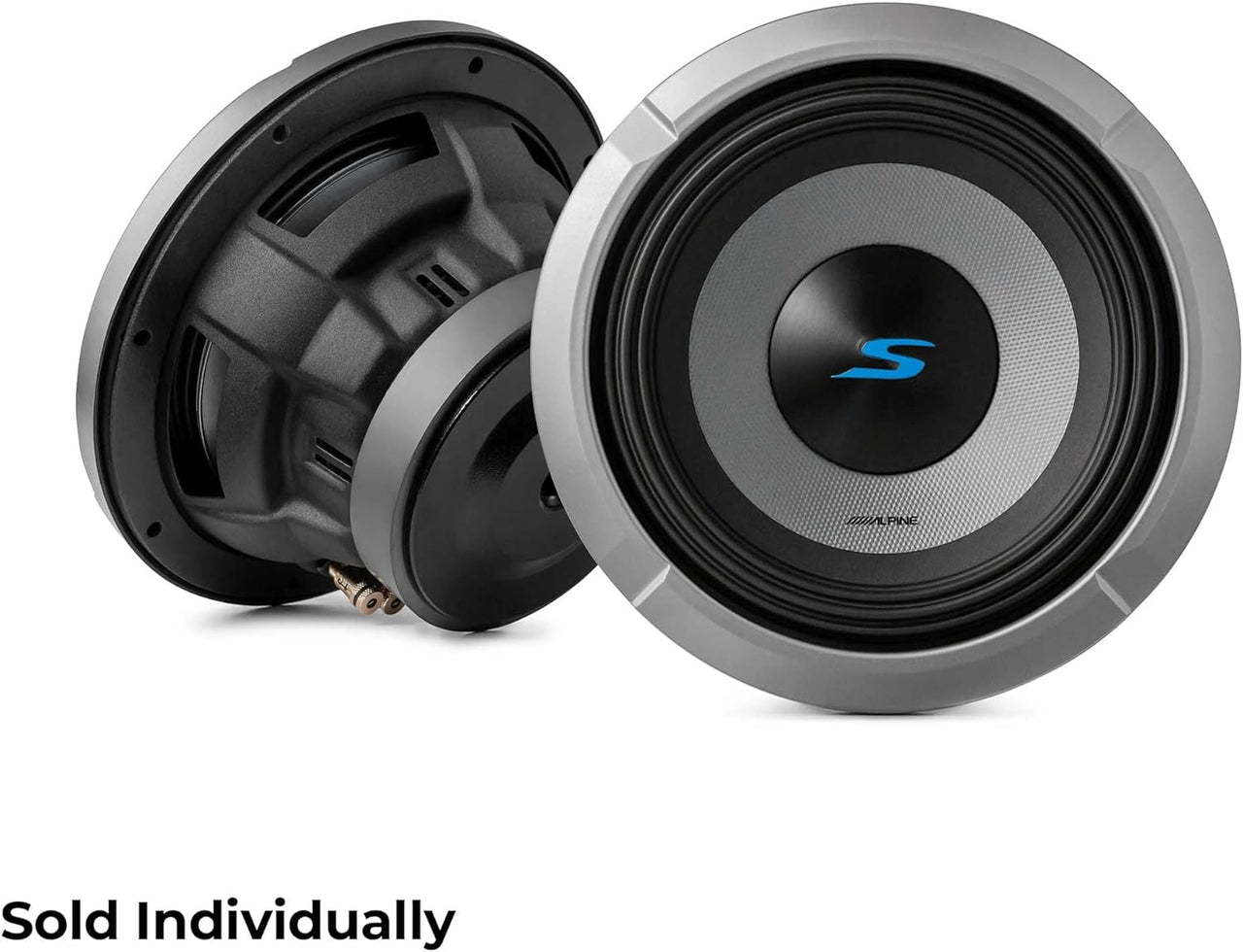 Alpine S2-W8D2 8" S-Series Dual 2 Ohm Car Subwoofer, 900W Max, 300W RMS