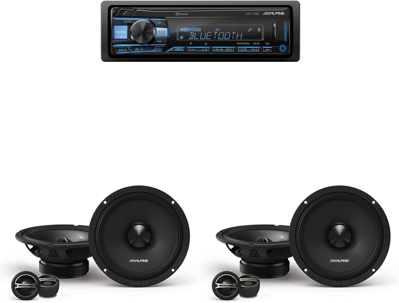 alpine-ute-73bt-multimedia-receiver-and-dm-65c-g-speakers