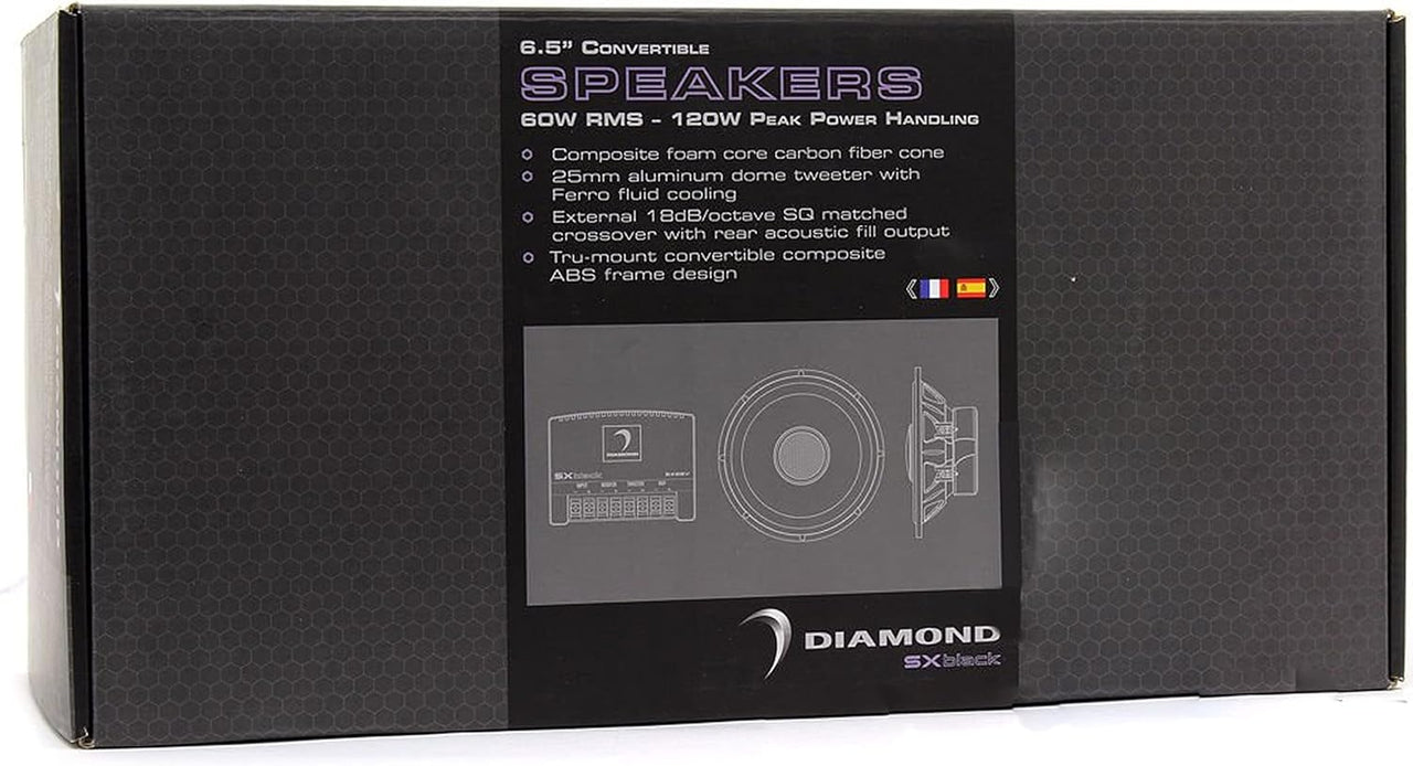 Diamond Audio SX65V 6.5" 60W RMS 2-Way Variable Speaker System