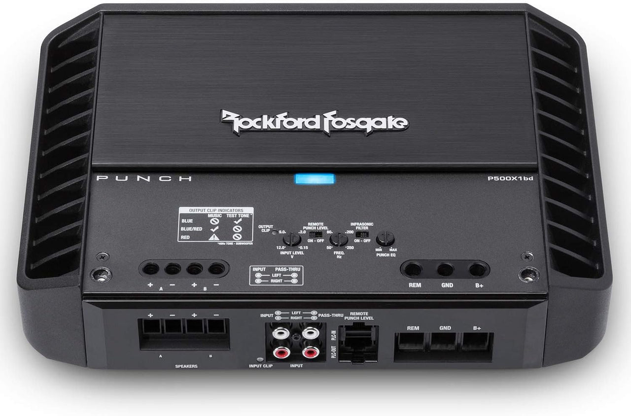 Rockford Fosgate Punch P500X1BD 500W RMS Punch Series Monoblock Class D Car Power Amplifier