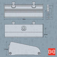 Thumbnail for Hosa FSC-385 Guitar-style Amplifier Dual-latching Footswitch for Channel or FX