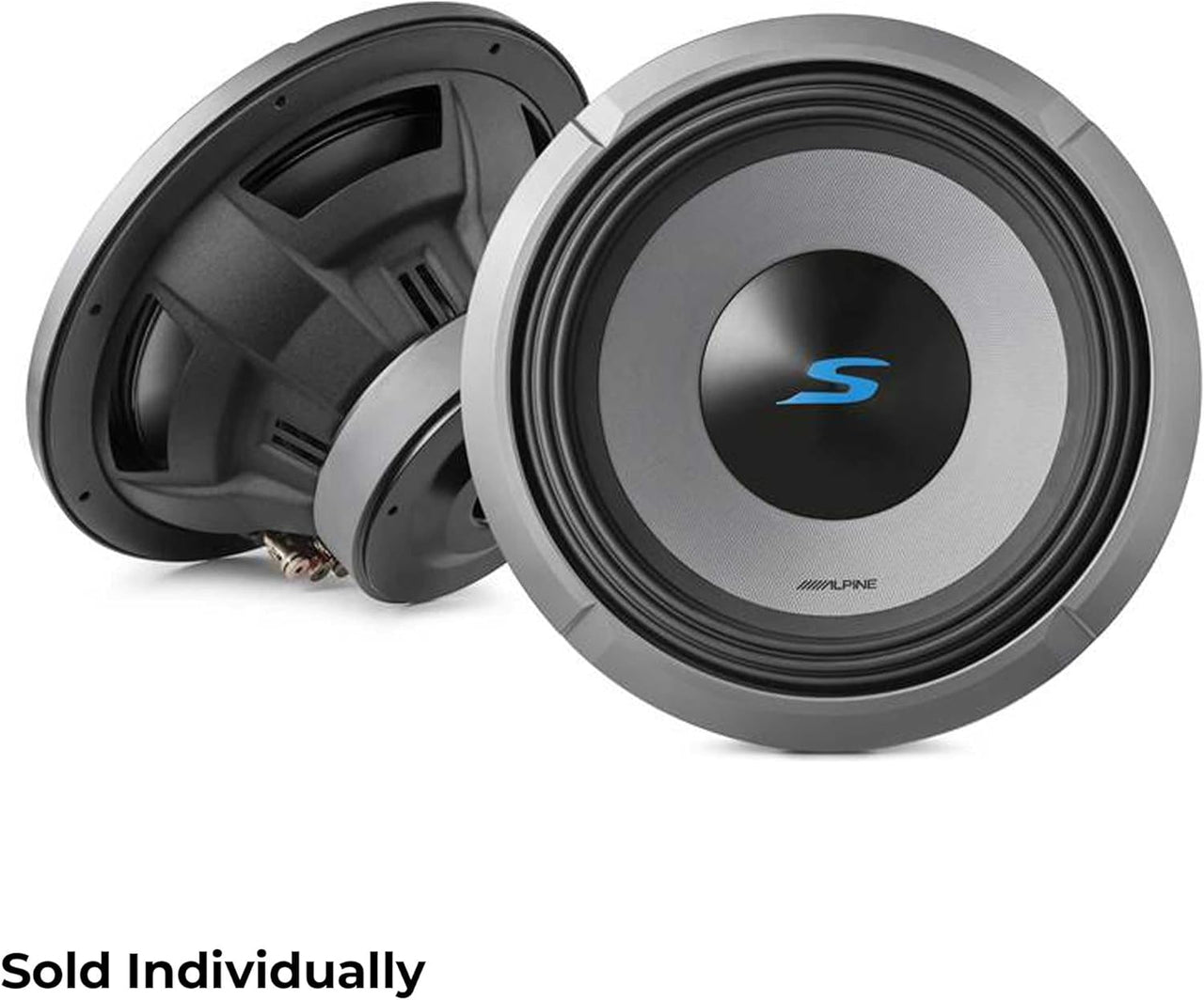 Alpine S2-W12D2 12" S-Series Dual 2 Ohm Car Subwoofer, 1800W Max, 600W RMS