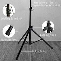 Thumbnail for MR DJ SS350R Universal Red Folding Tripod PRO PA DJ On Stage Speaker Stand