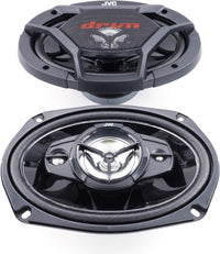 Thumbnail for JVC CS-DR6940 550W 6x9 4-Way Coaxial Speakers + 6x9