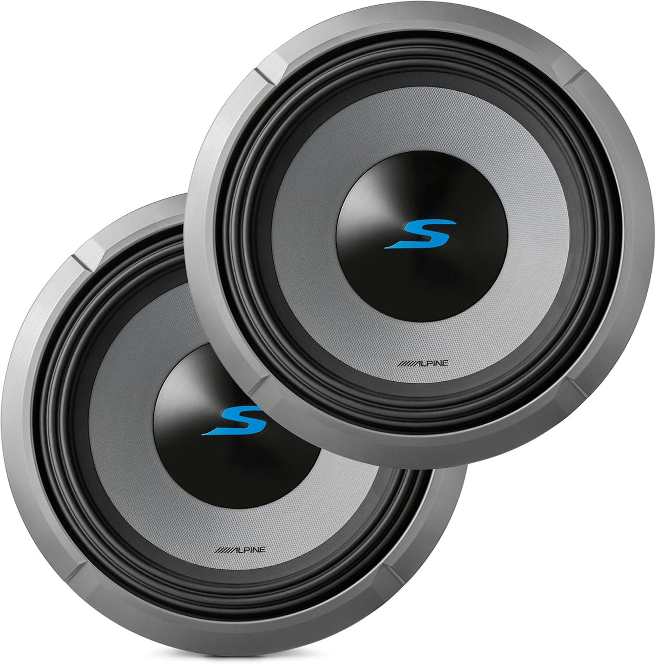 2 ALPINE S2-W10D2 10" 1800 Watt Car Audio Subwoofers Dual 2-Ohm + 8G Amp Kit