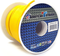 Thumbnail for American Terminal ATPW16-100Y 16GA 100' Yellow Primary Remote Power Ground Wire