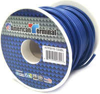 Thumbnail for American Terminal ATPW16-100BL 16GA 100' Blue Primary Remote Power Ground Wire